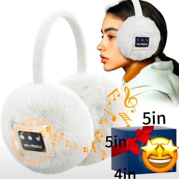 Bluetooth Ear Muffs w/Dust Bag, NWOT - Picture 1 of 6